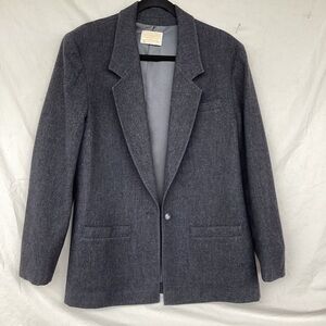 Vintage Pendleton Wool Women’s blazer jacket size 12? made in USA 100% wool